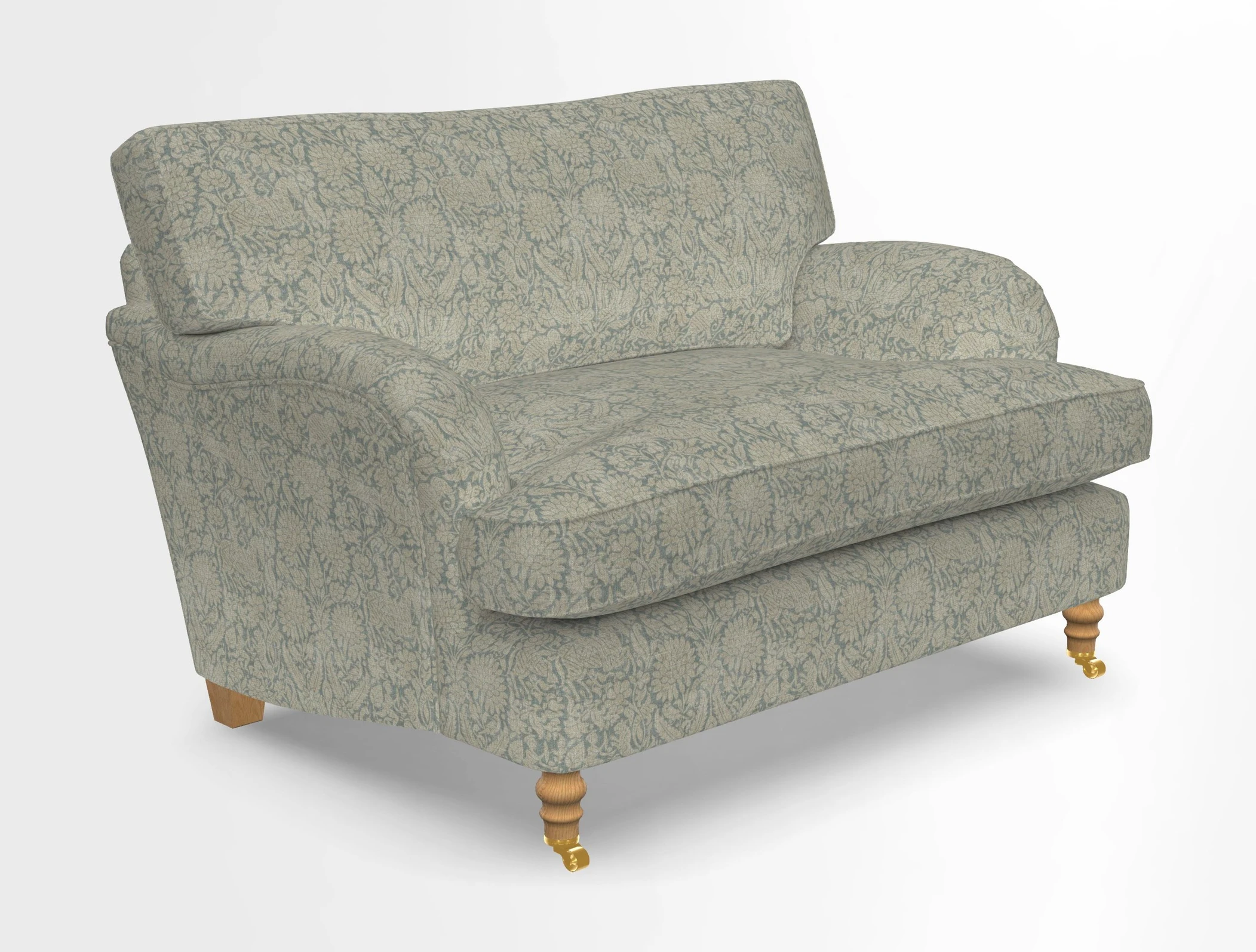 Alwinton snuggler in Lumino Velvet Wine