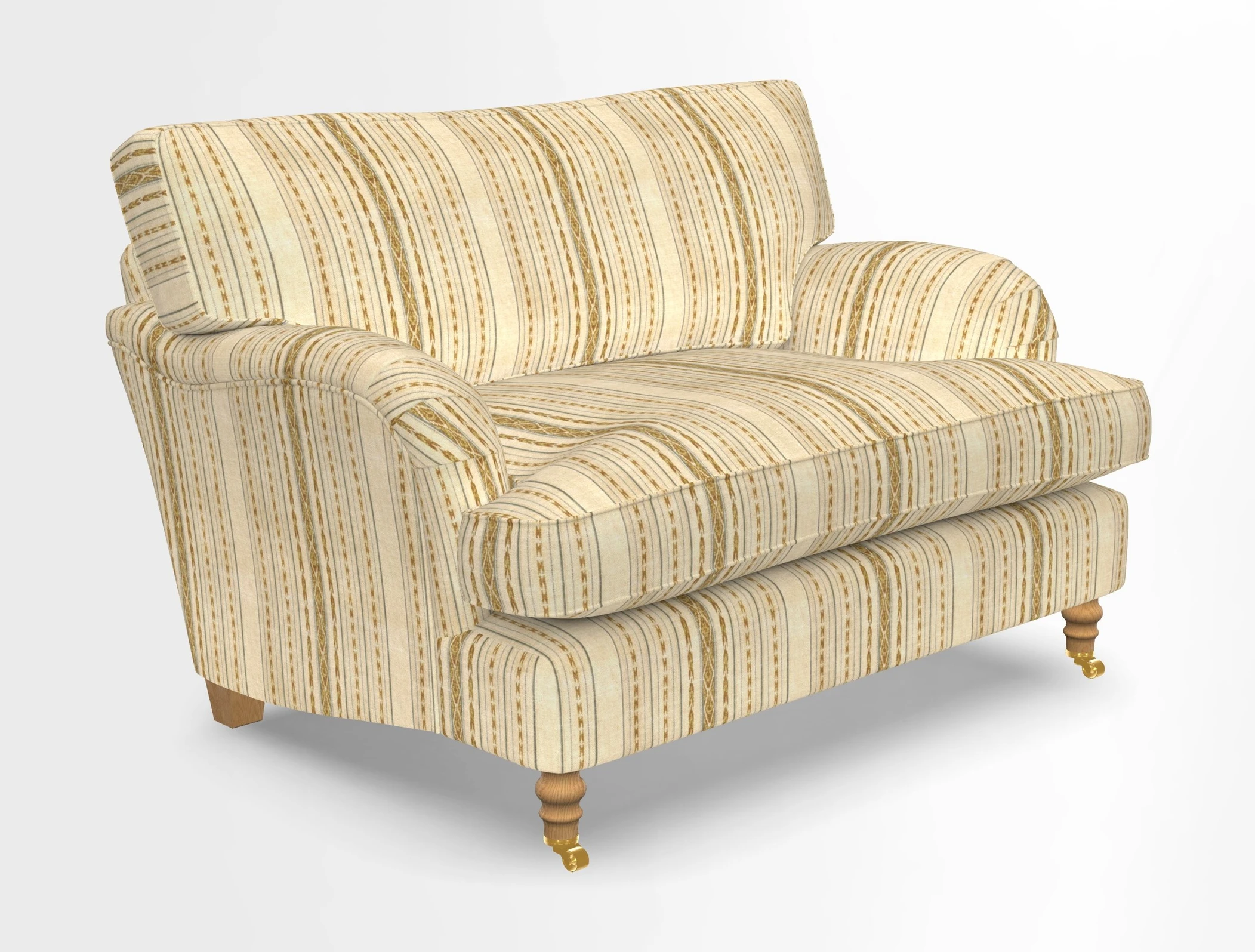 Alwinton snuggler in Lumino Velvet Wine