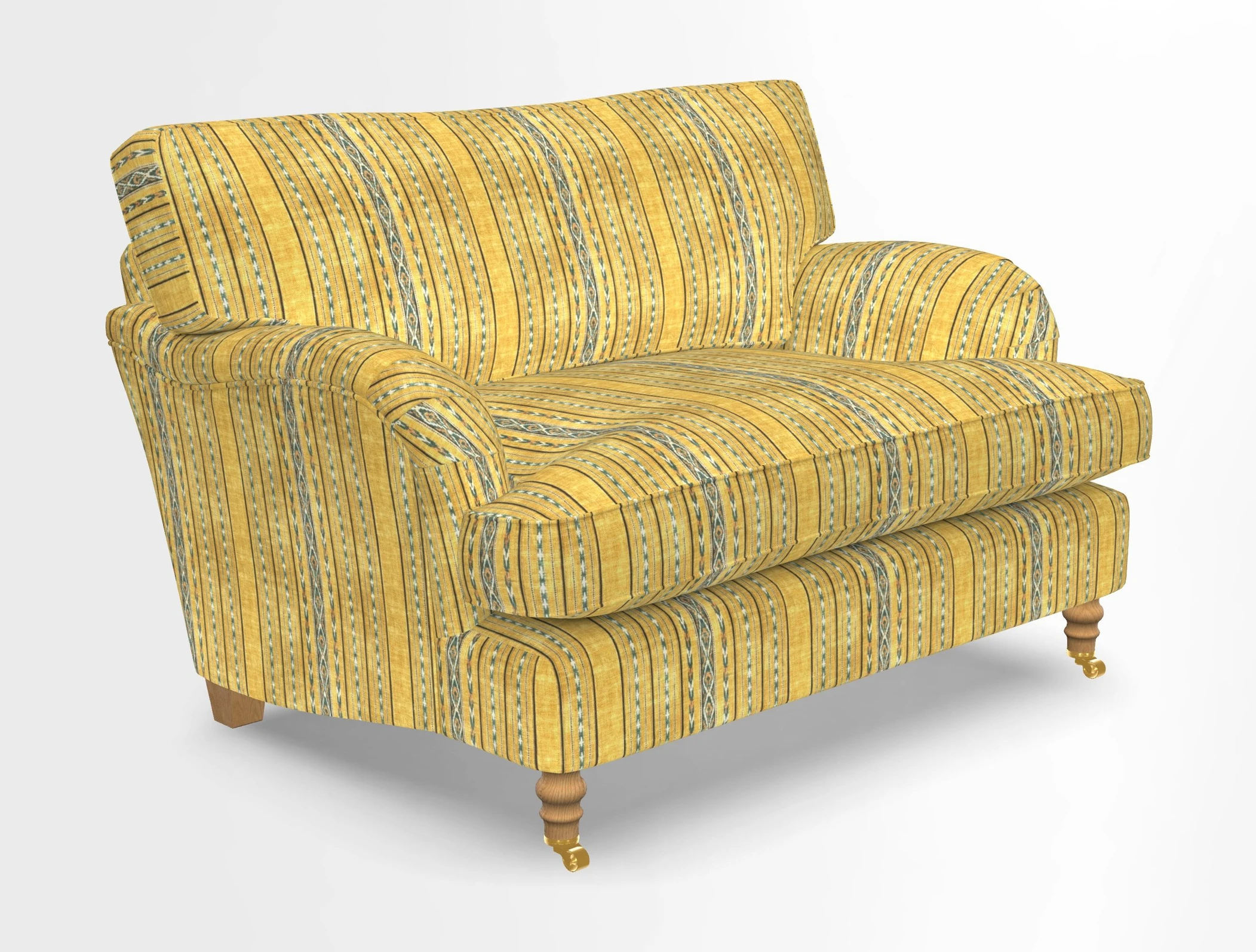 Alwinton snuggler in Lumino Velvet Wine