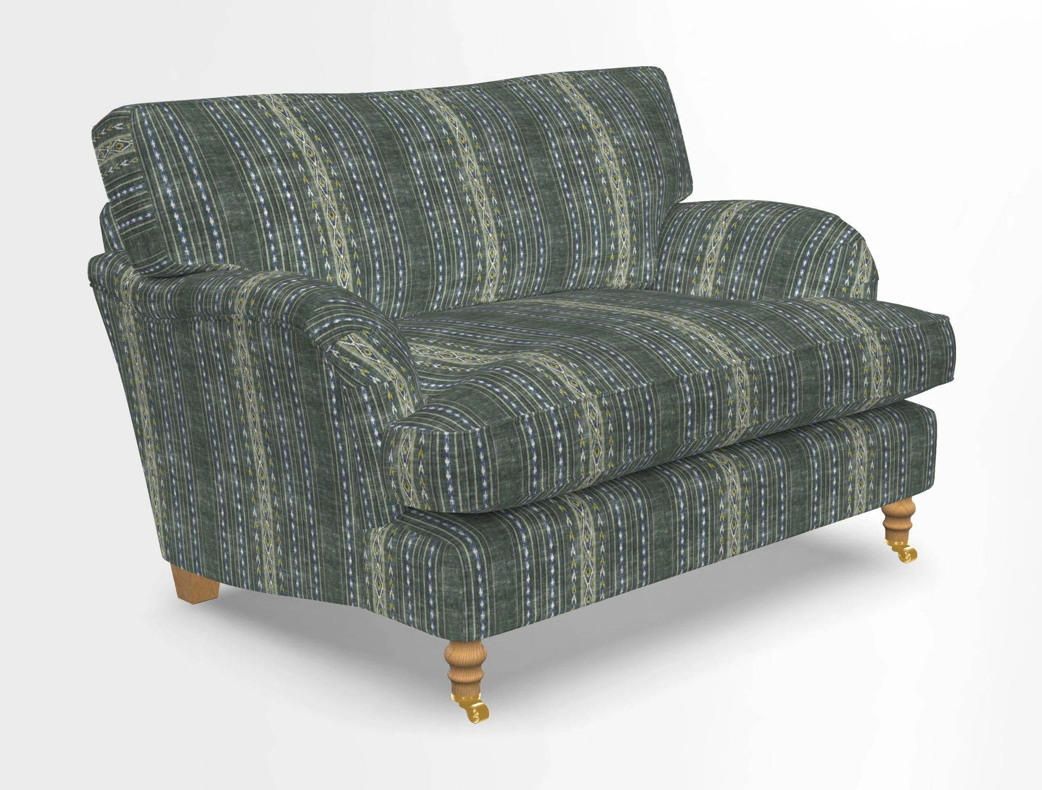 Alwinton snuggler in Lumino Velvet Wine