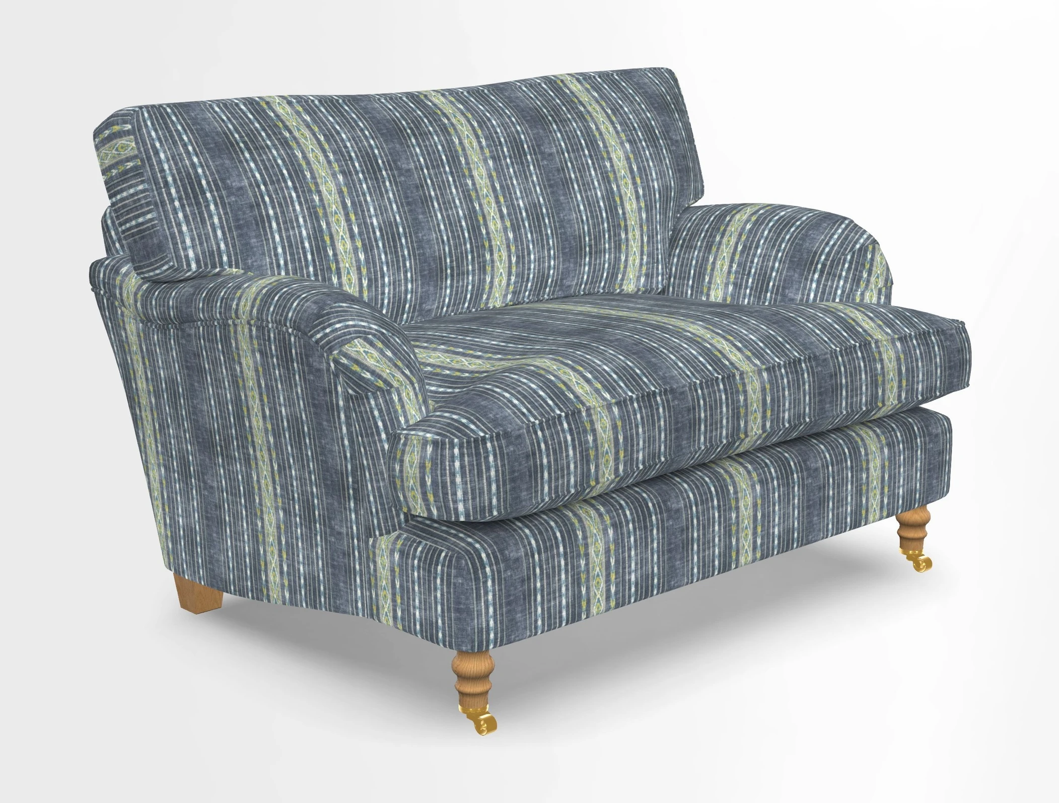 Alwinton snuggler in Lumino Velvet Wine