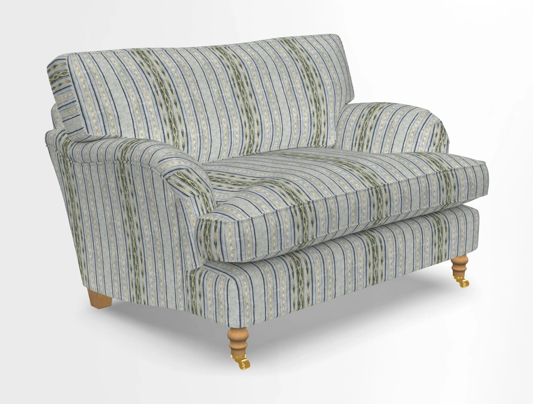 Alwinton snuggler in Lumino Velvet Wine