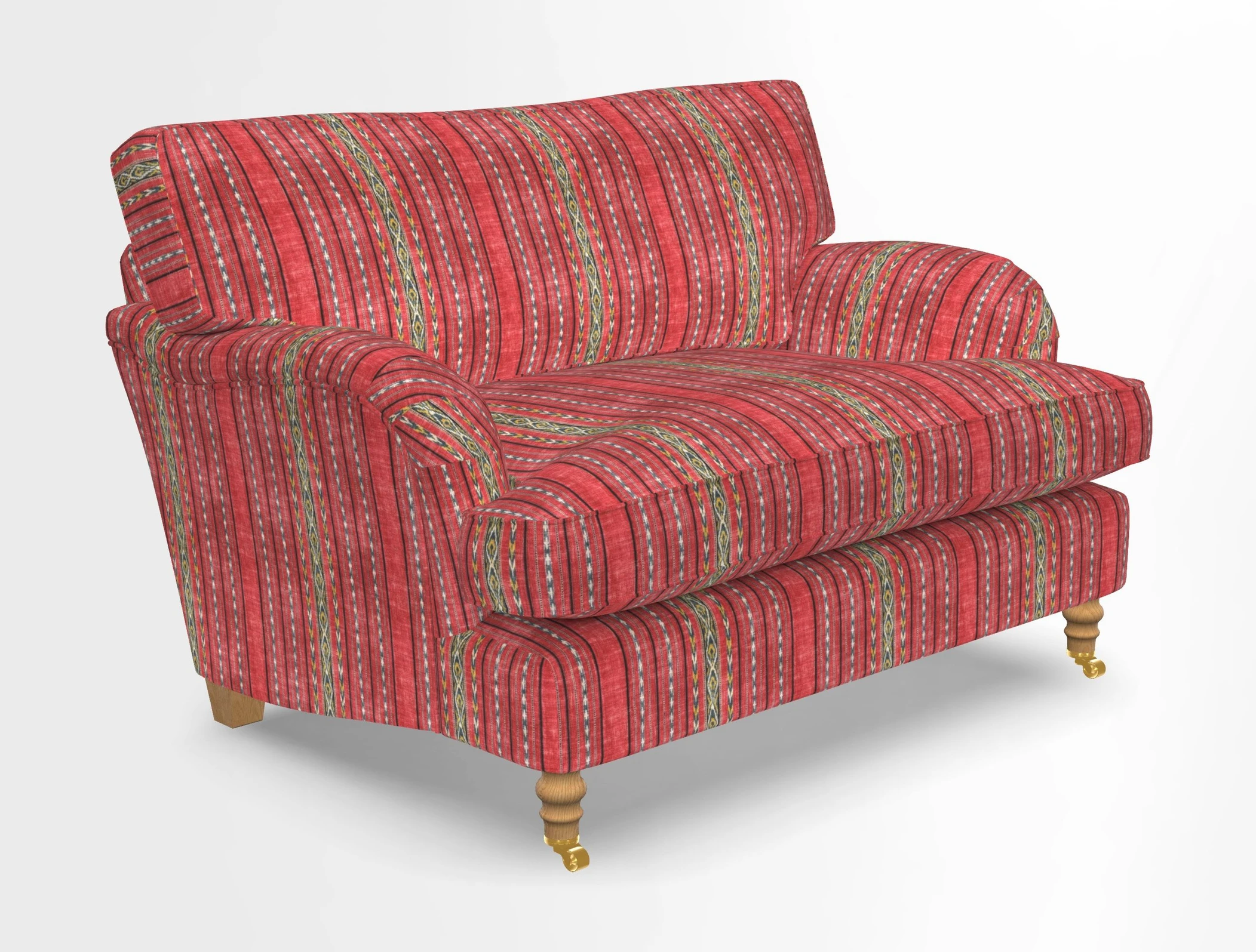 Alwinton snuggler in Lumino Velvet Wine