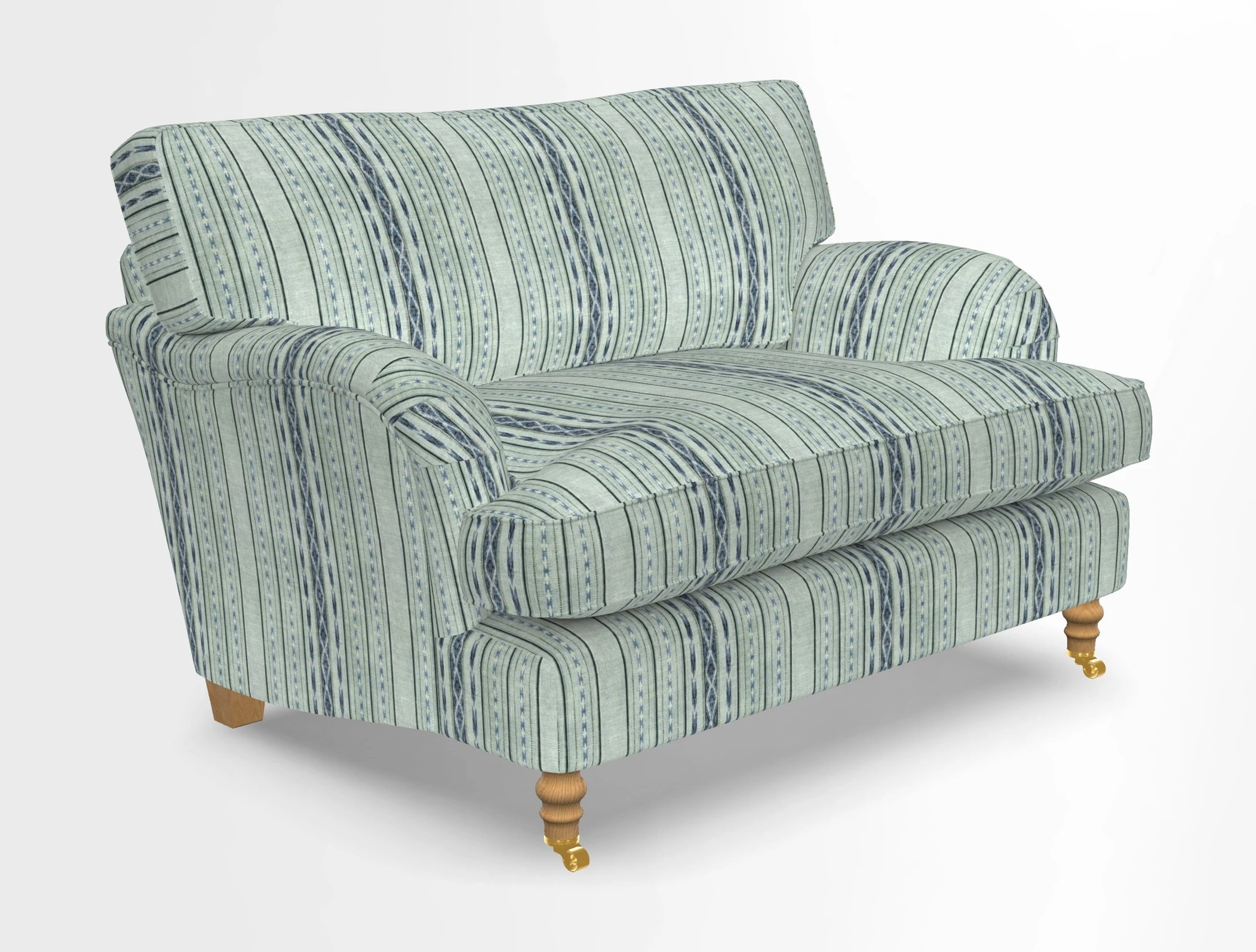 Alwinton snuggler in Lumino Velvet Wine