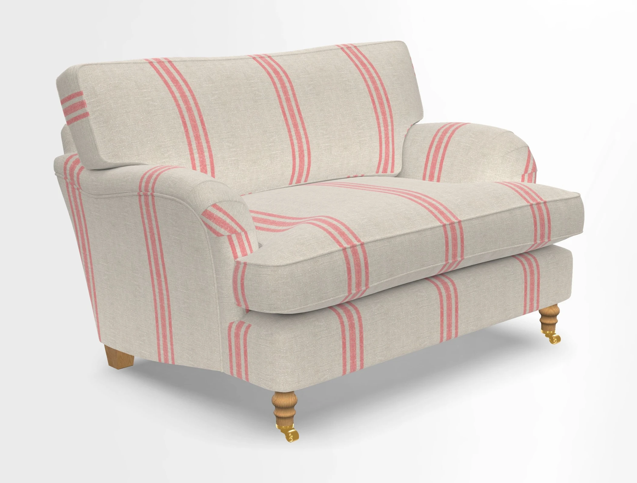 Alwinton snuggler in Lumino Velvet Wine