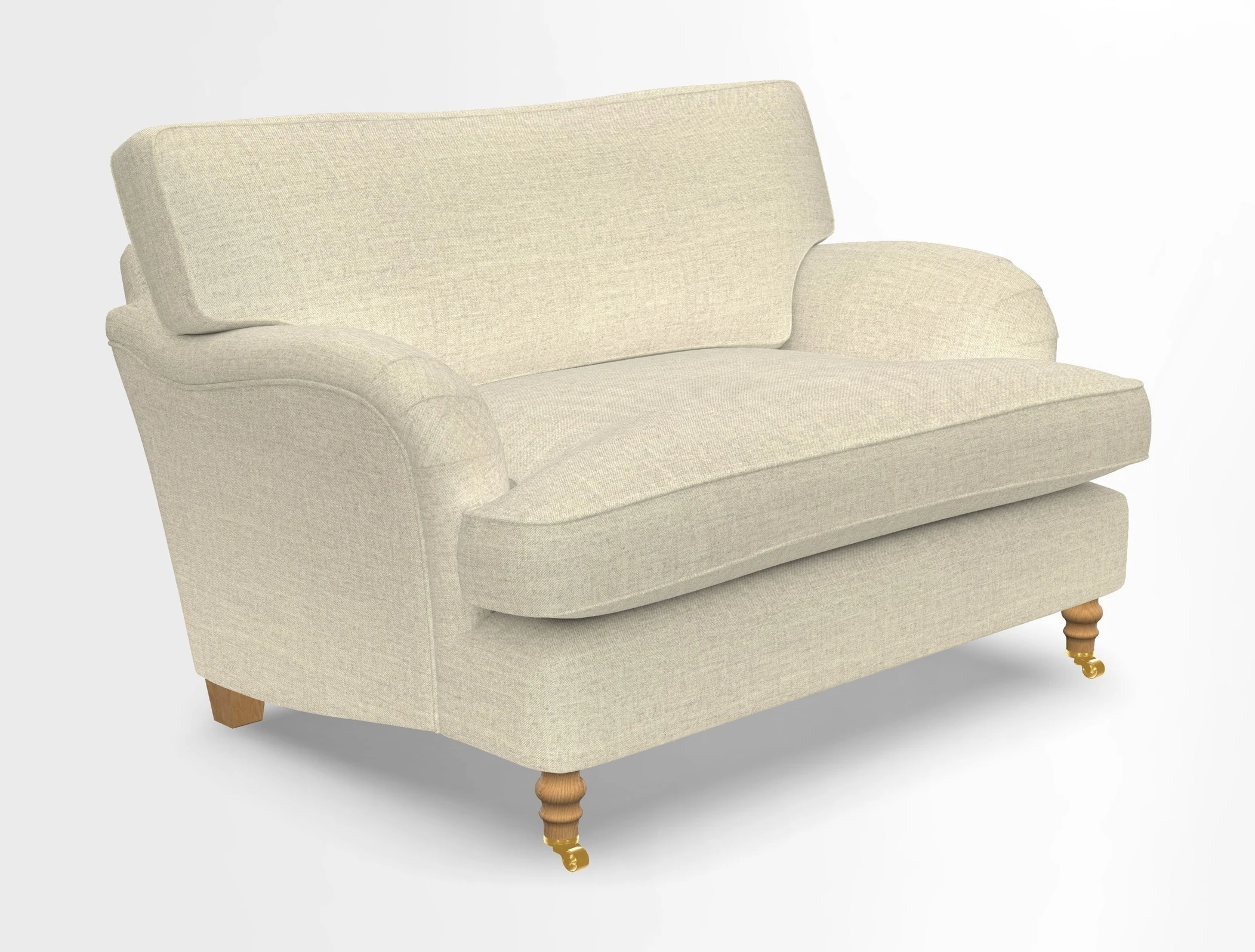 Alwinton snuggler in Lumino Velvet Wine