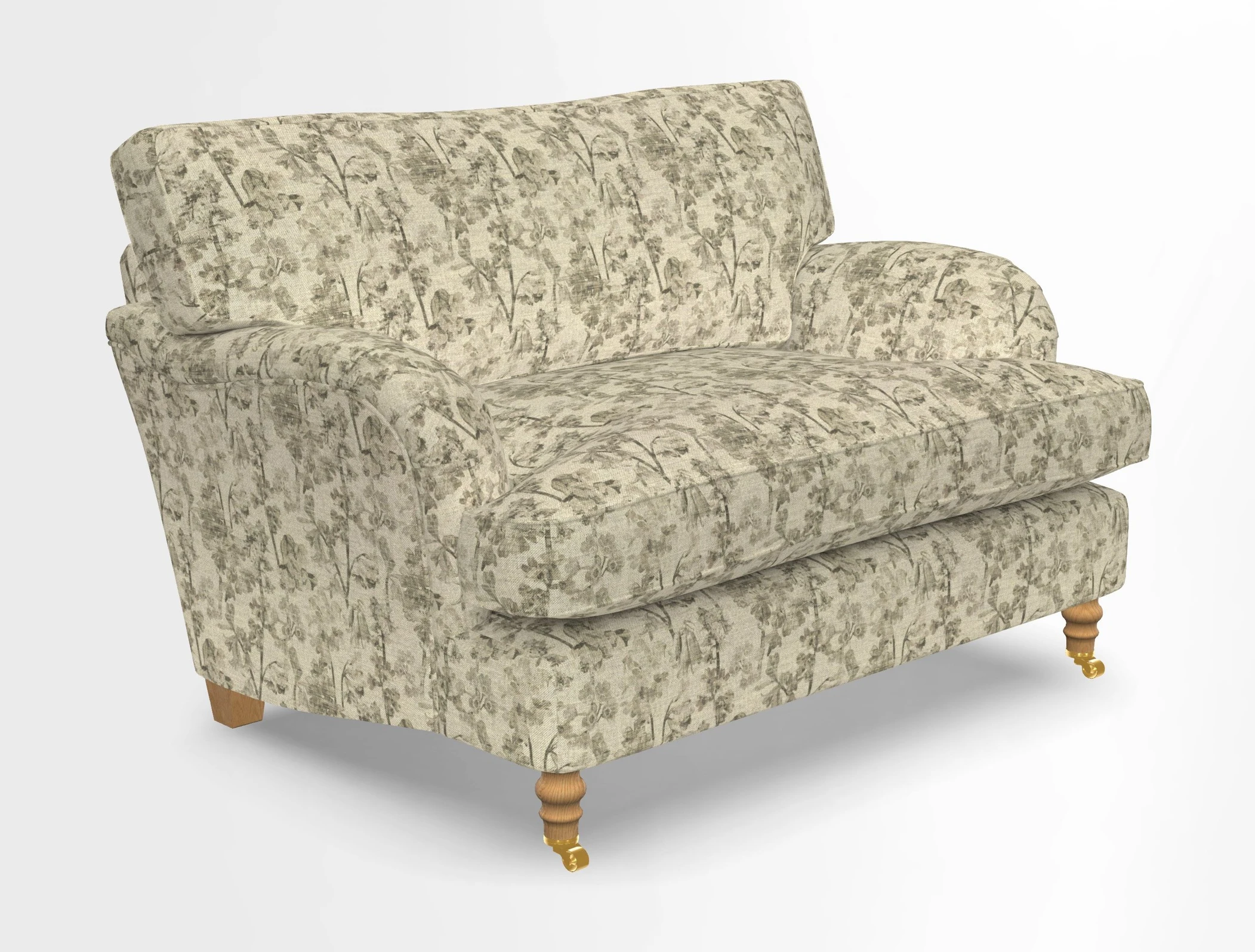 Alwinton snuggler in Lumino Velvet Wine