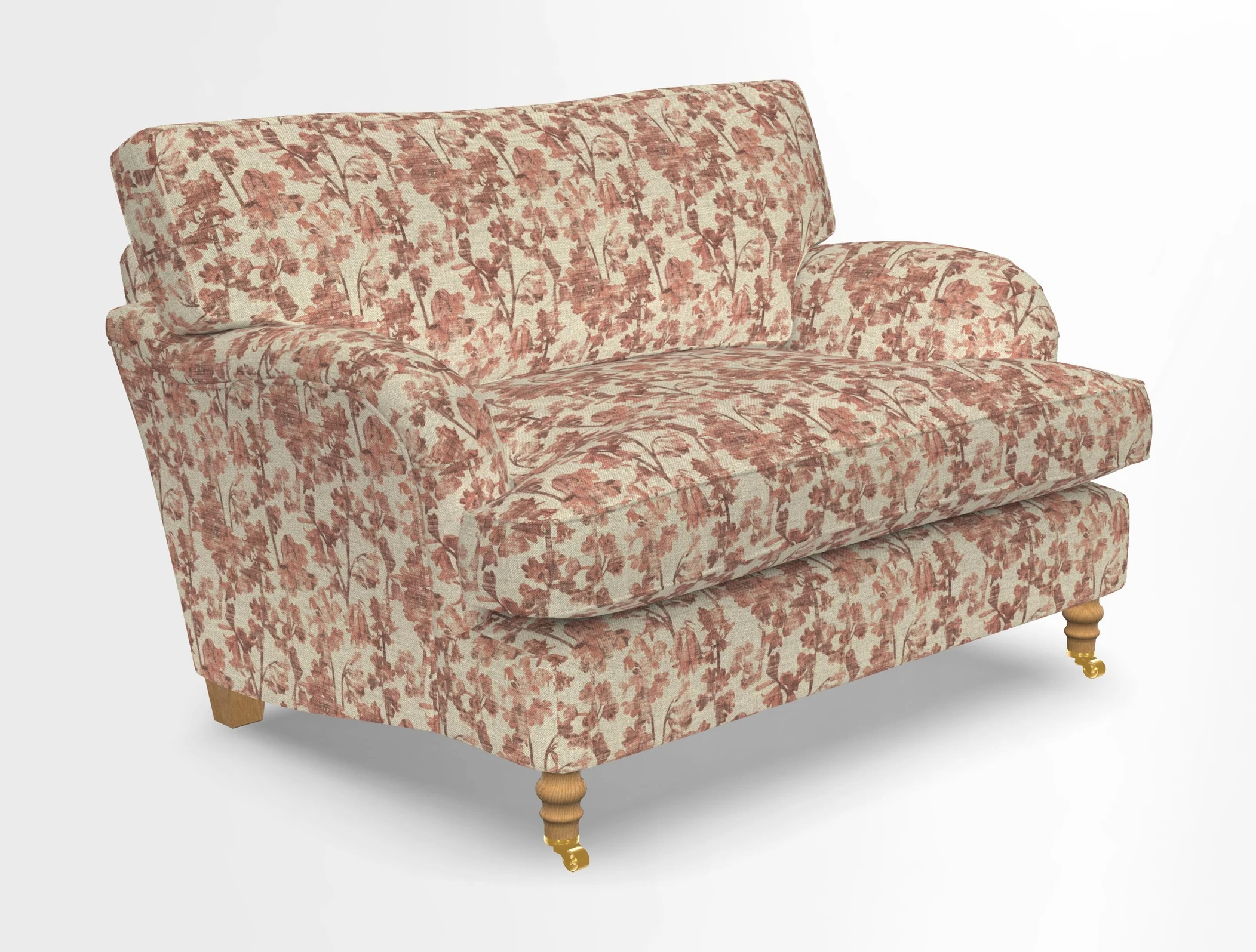 Alwinton snuggler in Lumino Velvet Wine