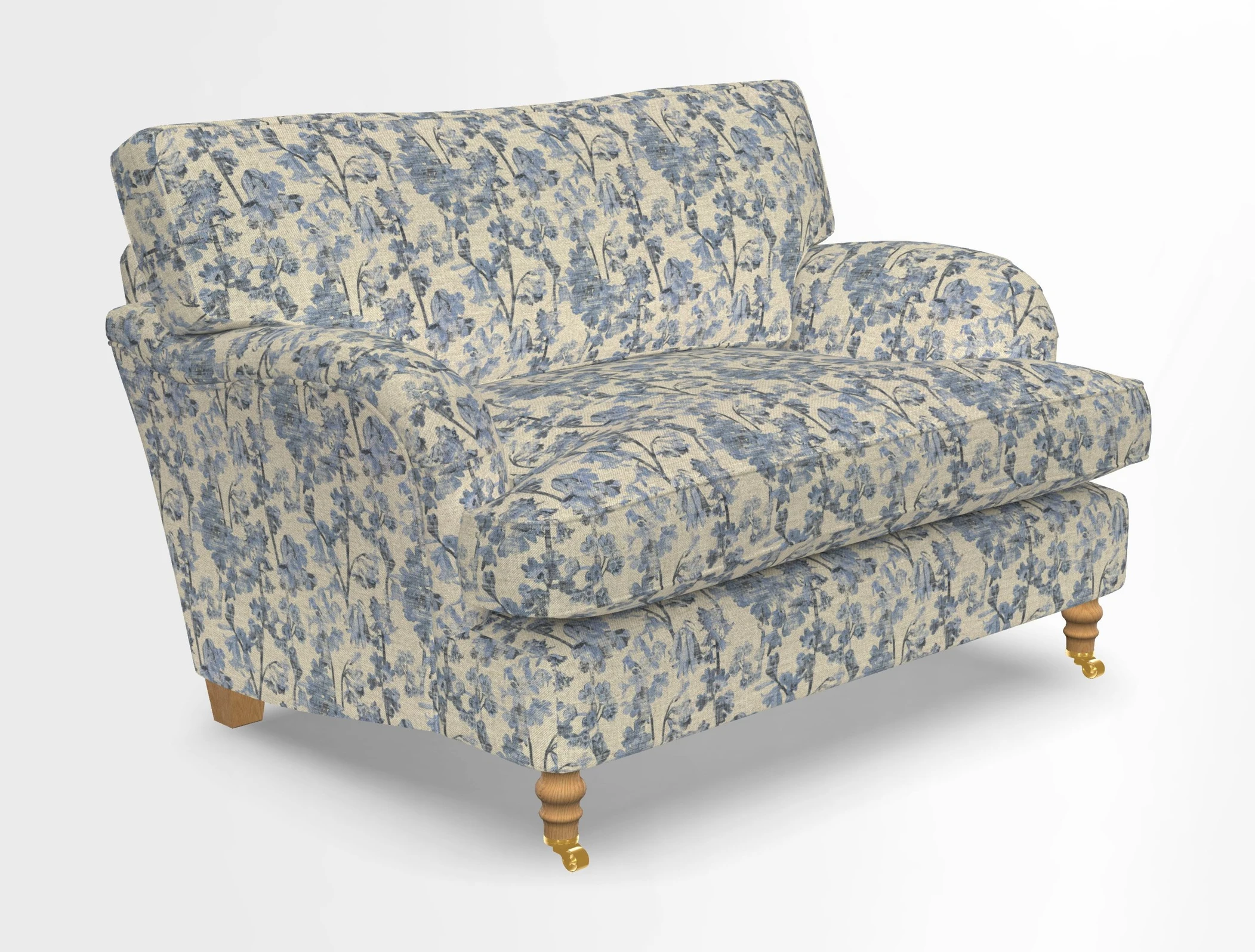 Alwinton snuggler in Lumino Velvet Wine