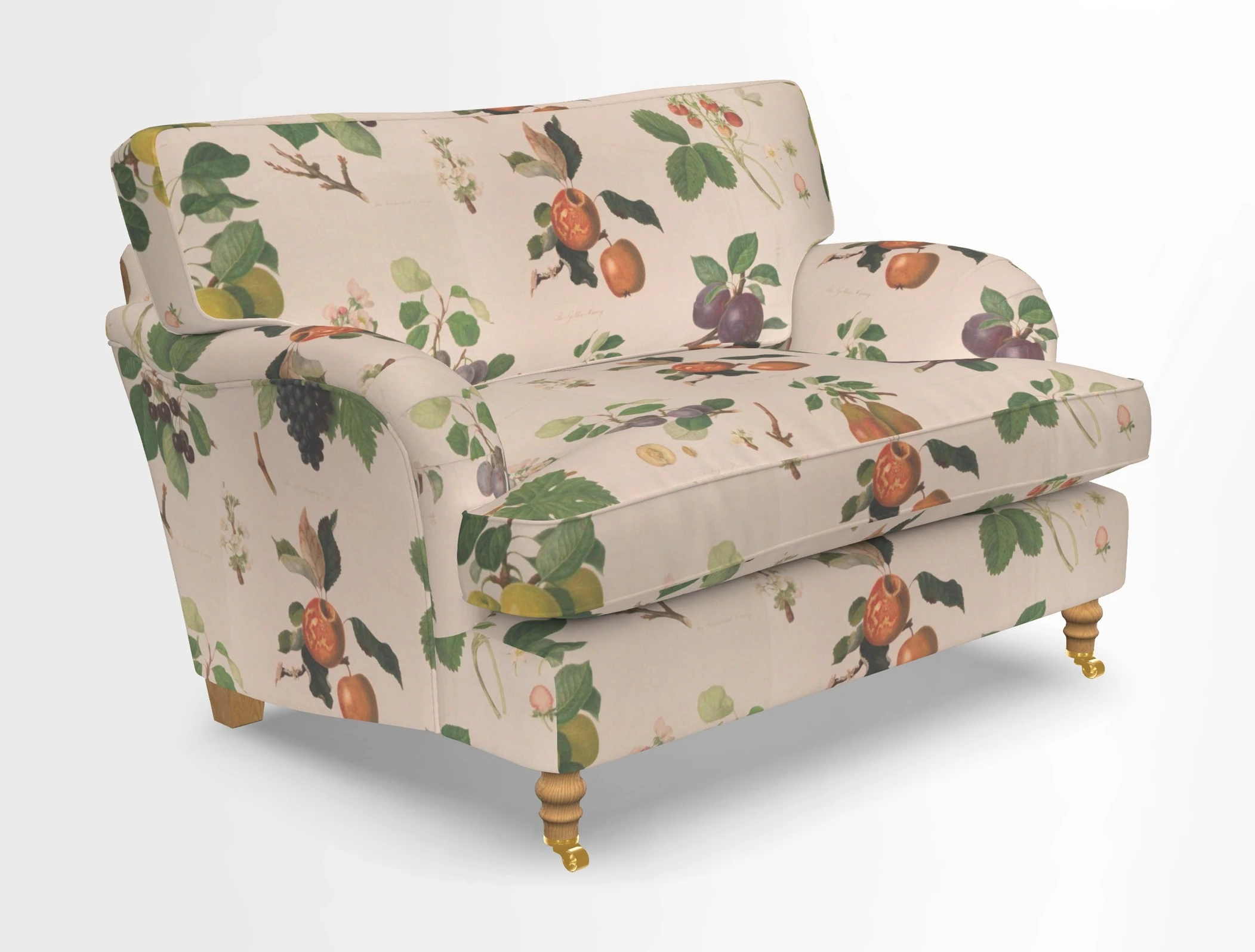 Alwinton snuggler in Lumino Velvet Wine