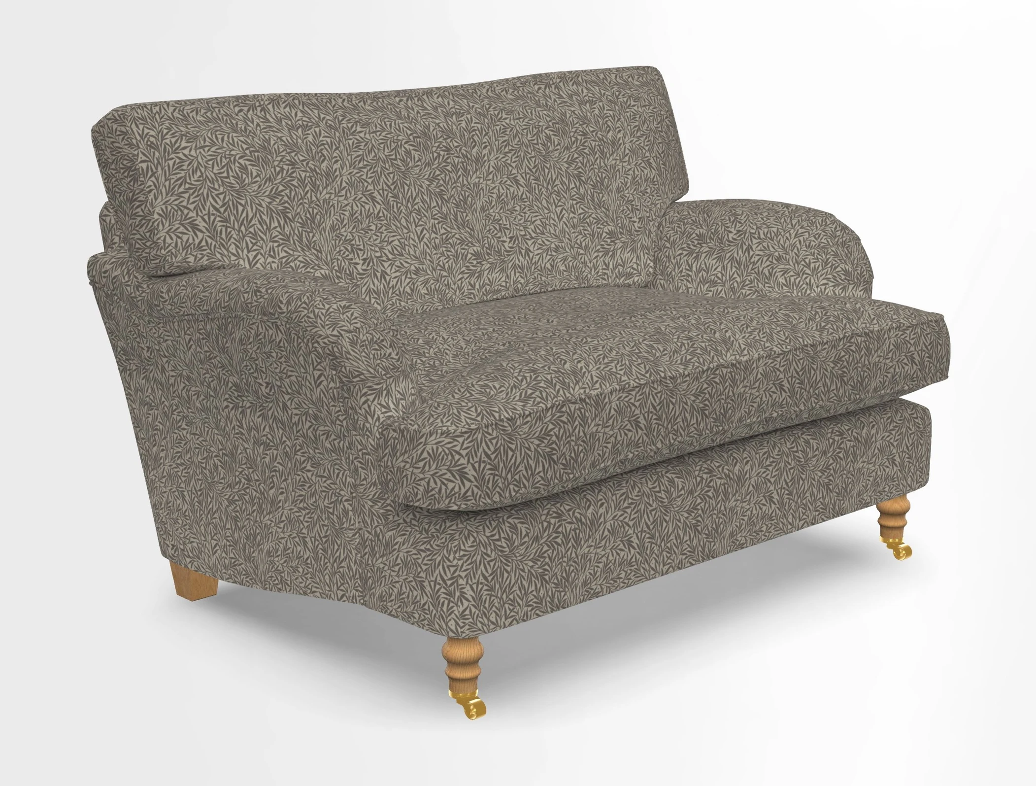 Alwinton snuggler in Lumino Velvet Wine