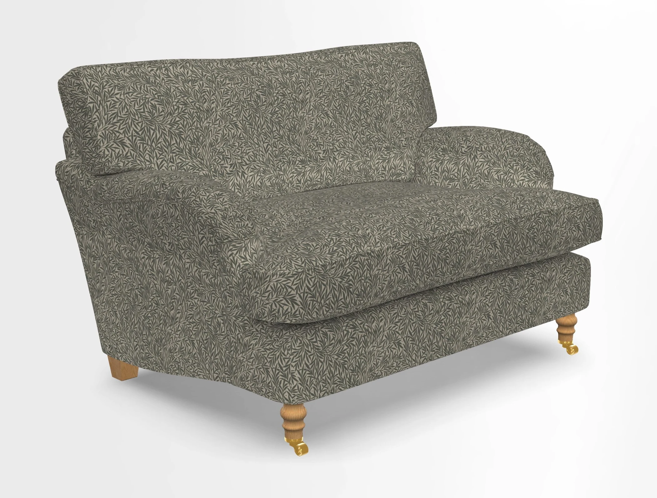Alwinton snuggler in Lumino Velvet Wine