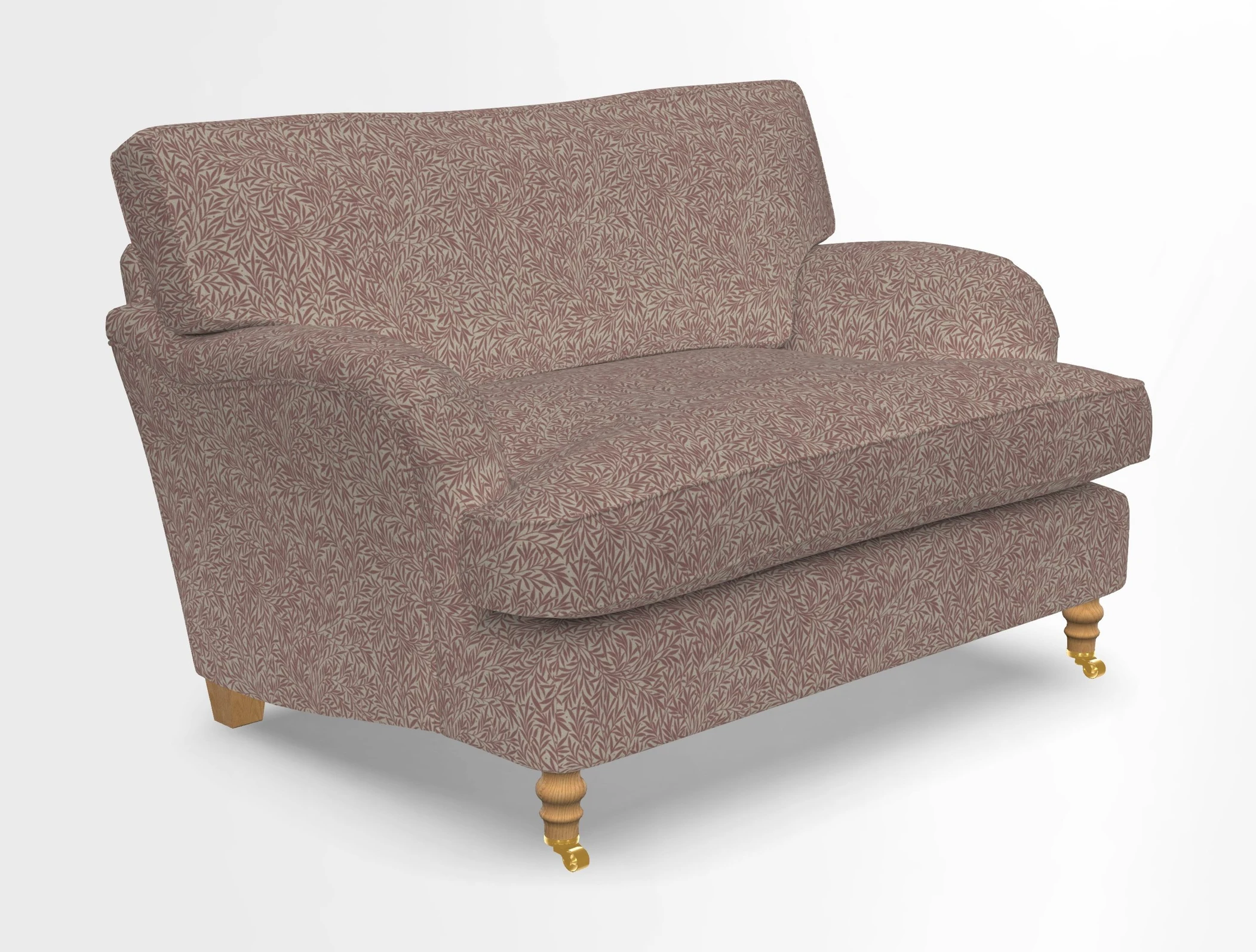 Alwinton snuggler in Lumino Velvet Wine