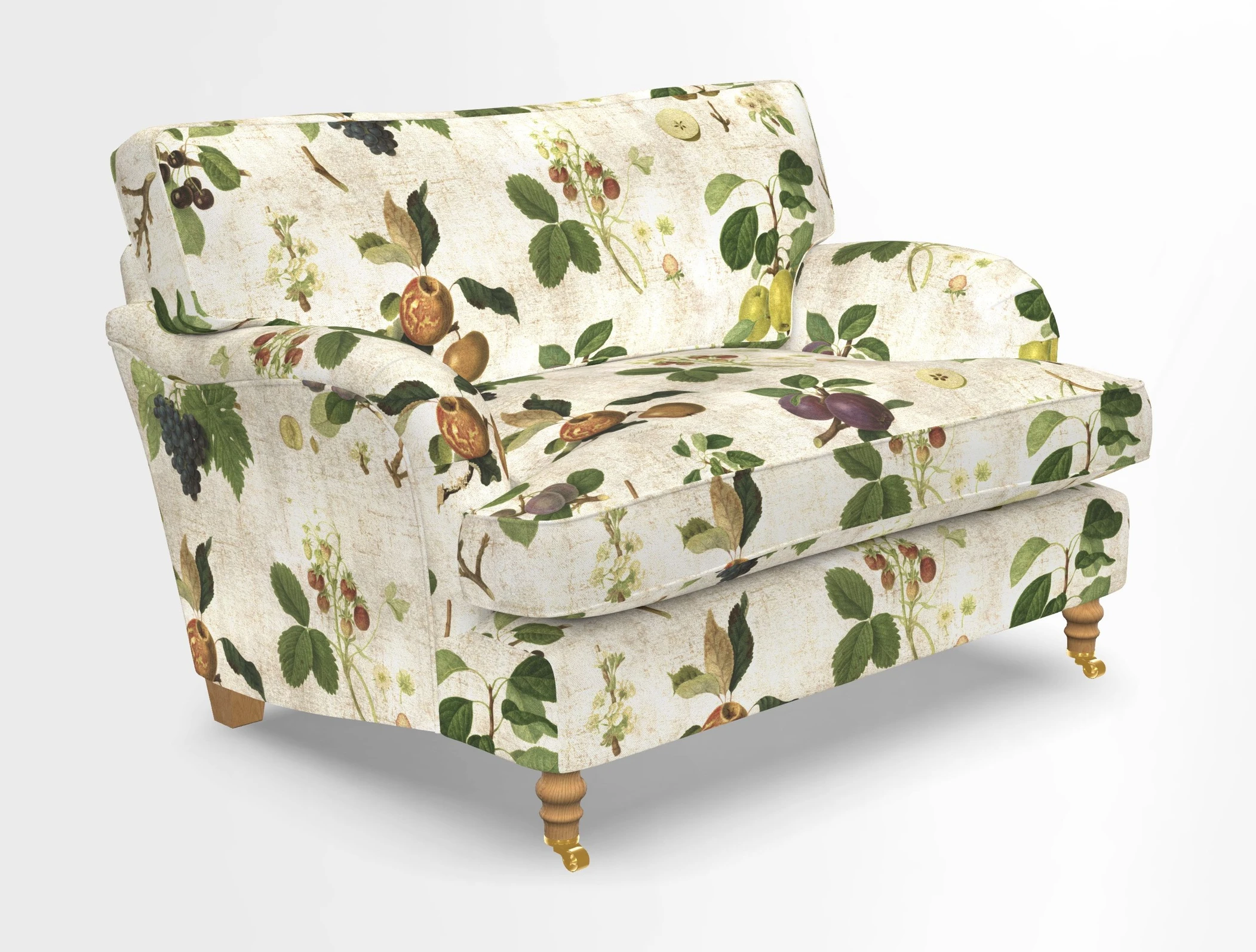 Alwinton snuggler in Lumino Velvet Wine