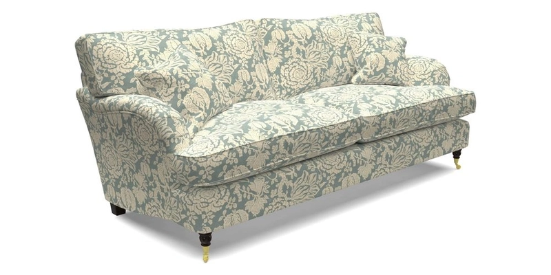 Alwinton 3 Seater Sofa in RHS Botanicals Plantae Japonicae Teal
