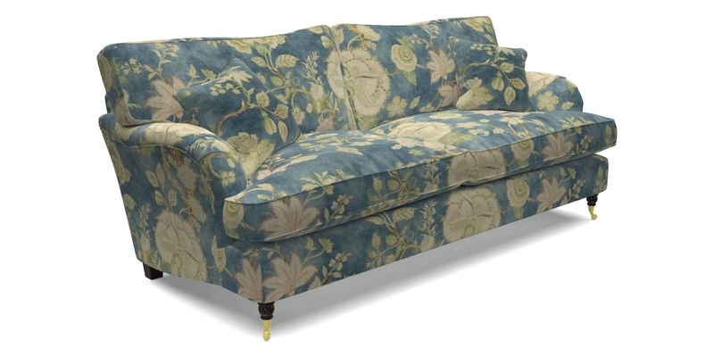 Alwinton 3 Seater Sofa in RHS Botanicals Plantae Japonicae Teal