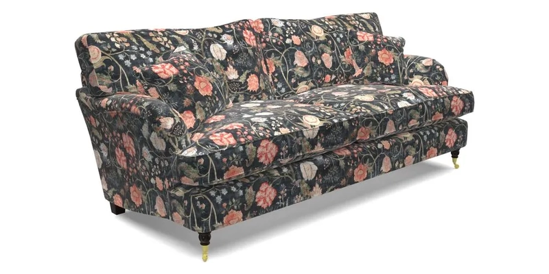 Alwinton 3 Seater Sofa in RHS Botanicals Plantae Japonicae Teal