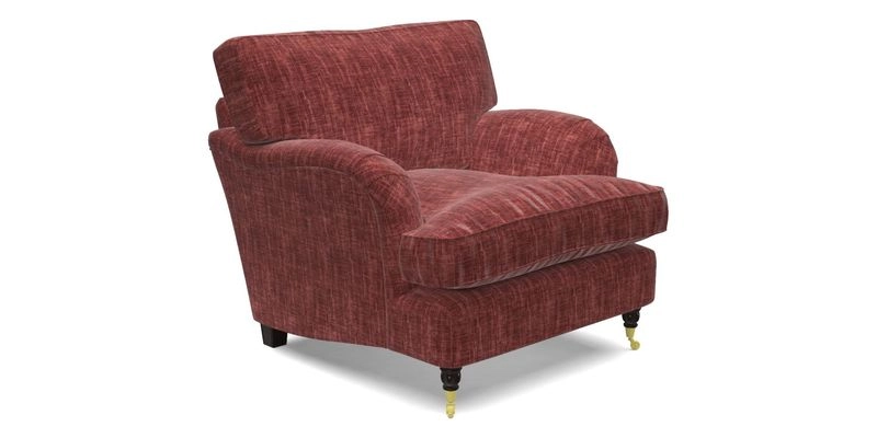 Alwinton Chair in Linwood Tango Velvet Sapphire