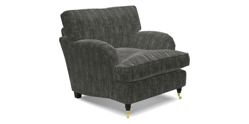 Alwinton Chair in Linwood Tango Velvet Sapphire