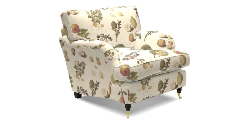 Alwinton Chair in Linwood Tango Velvet Sapphire