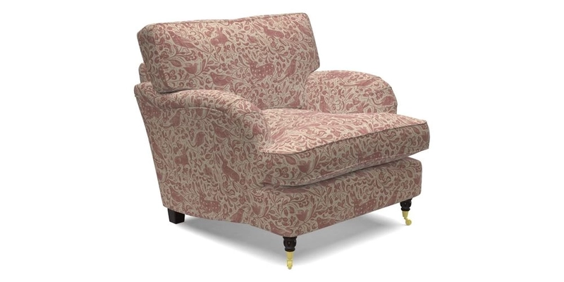 Alwinton Chair in Linwood Tango Velvet Sapphire