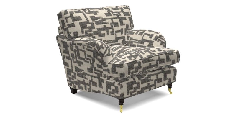 Alwinton Chair in Linwood Tango Velvet Sapphire