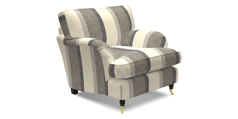 Alwinton Chair in Linwood Tango Velvet Sapphire