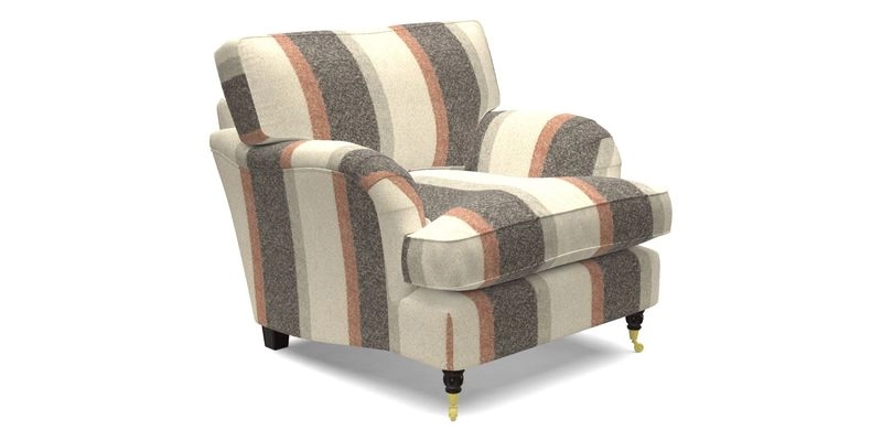 Alwinton Chair in Linwood Tango Velvet Sapphire