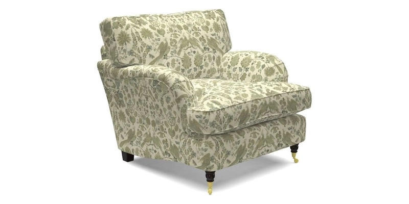 Alwinton Chair in Linwood Tango Velvet Sapphire