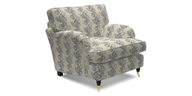Alwinton chair in Linwood Tango Velvet Sapphire