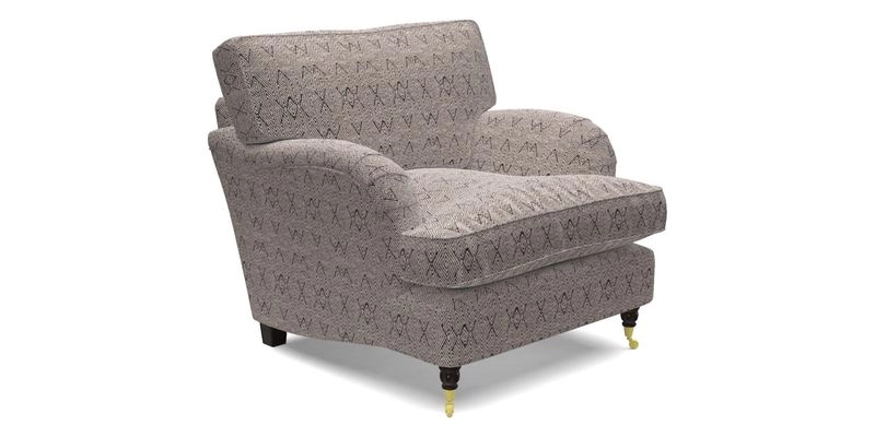 Alwinton Chair in Linwood Tango Velvet Sapphire