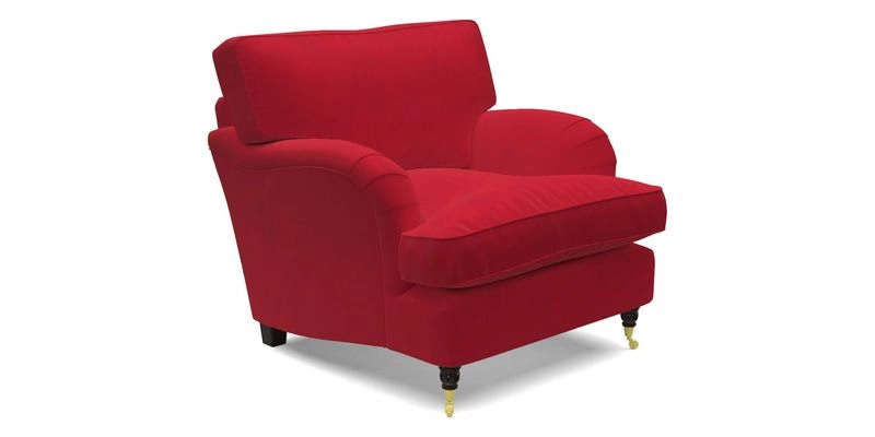 Alwinton chair in Linwood Tango Velvet Sapphire