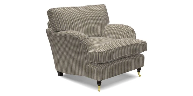 Alwinton Chair in Linwood Tango Velvet Sapphire