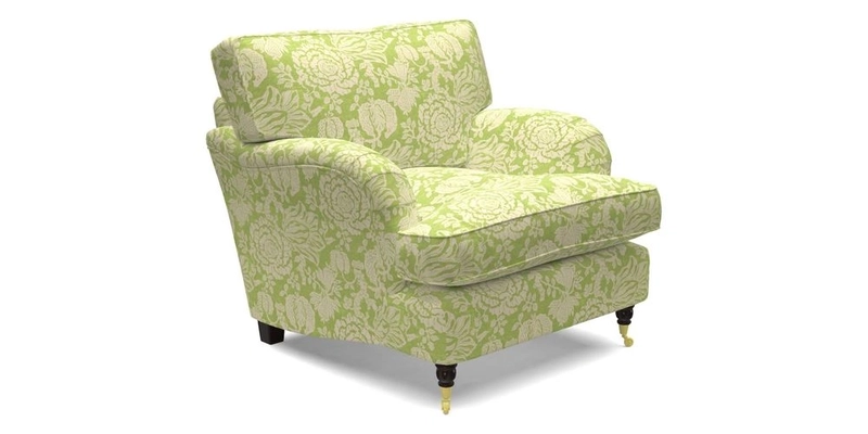 Alwinton Chair in Linwood Tango Velvet Sapphire