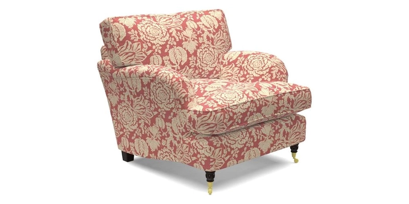 Alwinton Chair in Linwood Tango Velvet Sapphire