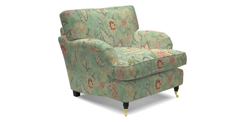 Alwinton Chair in Linwood Tango Velvet Sapphire