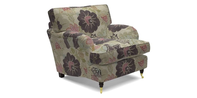 Alwinton Chair in Linwood Tango Velvet Sapphire