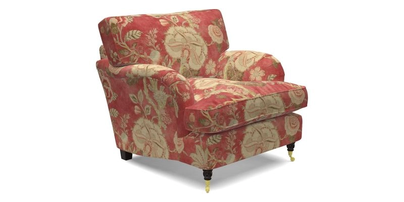 Alwinton Chair in Linwood Tango Velvet Sapphire