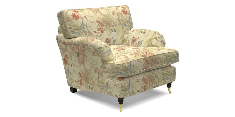 Alwinton Chair in Linwood Tango Velvet Sapphire