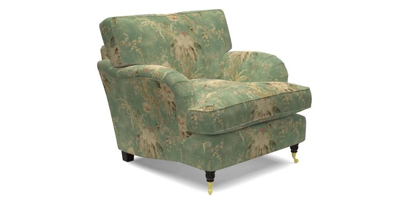 Alwinton Chair in Linwood Tango Velvet Sapphire