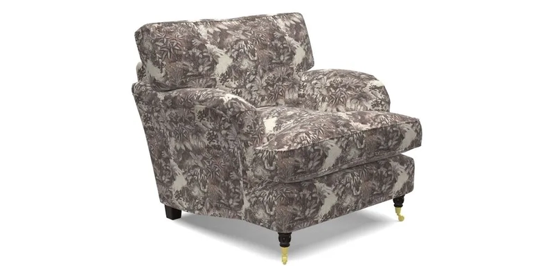 Alwinton Chair in Linwood Tango Velvet Sapphire
