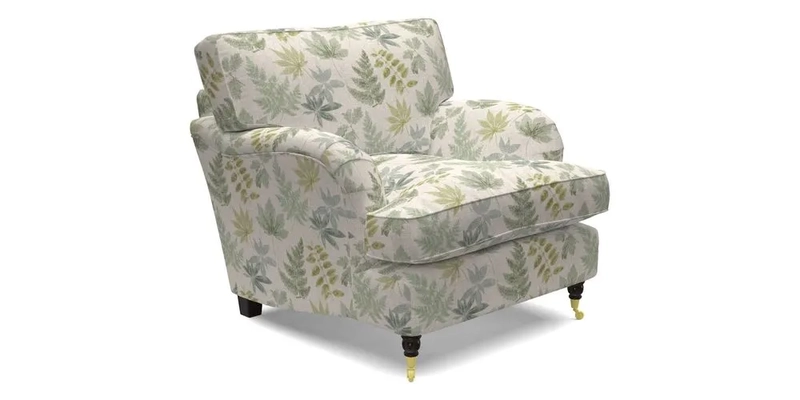 Alwinton Chair in Linwood Tango Velvet Sapphire