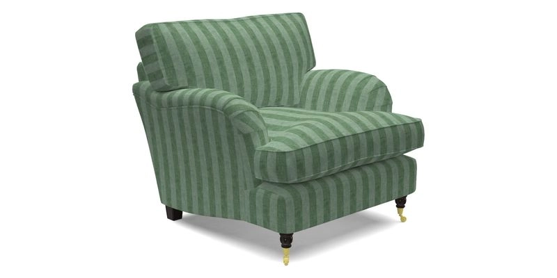 Alwinton Chair in Linwood Tango Velvet Sapphire