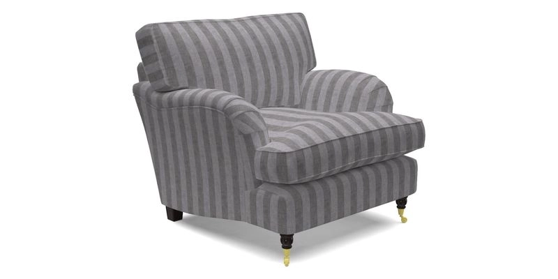 Alwinton Chair in Linwood Tango Velvet Sapphire