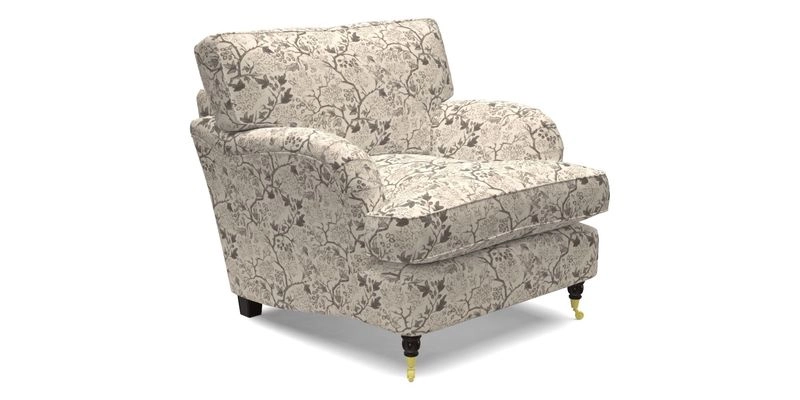Alwinton Chair in Linwood Tango Velvet Sapphire