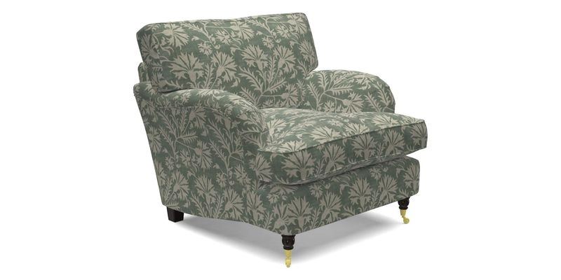 Alwinton Chair in Linwood Tango Velvet Sapphire