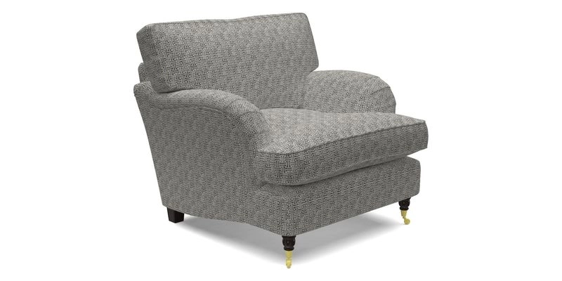 Alwinton Chair in Linwood Tango Velvet Sapphire