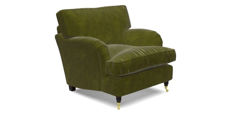 Alwinton Chair in Linwood Tango Velvet Sapphire