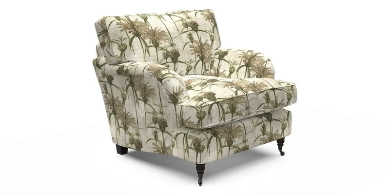 Alwinton Chair in Linwood Tango Velvet Sapphire