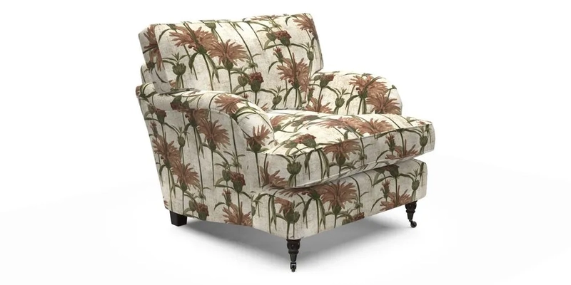 Alwinton Chair in Linwood Tango Velvet Sapphire